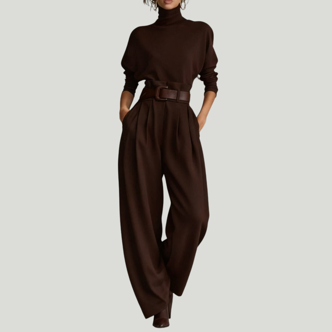 Juliet | Ensemble col roulé & pantalon élégance fluide