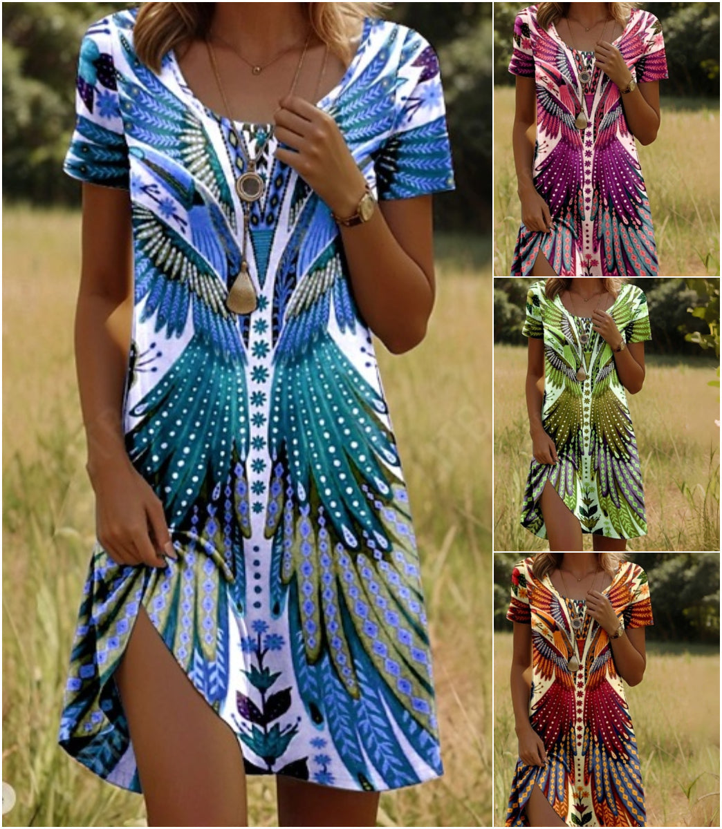 Véra | Robe vintage à manches courtes