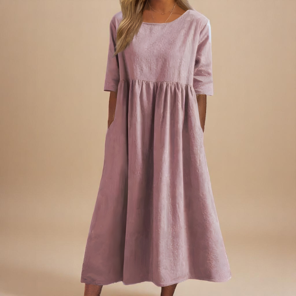Azur Élégant | Robe légère en coton