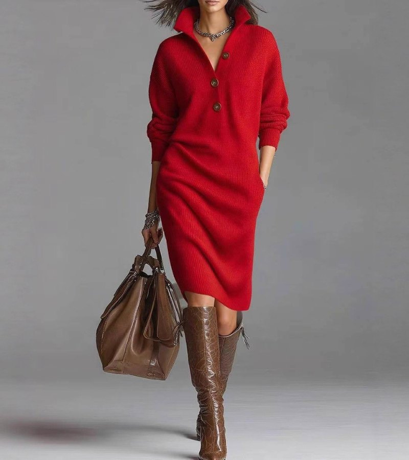 Pansy | Robe Pull Midi Confortable