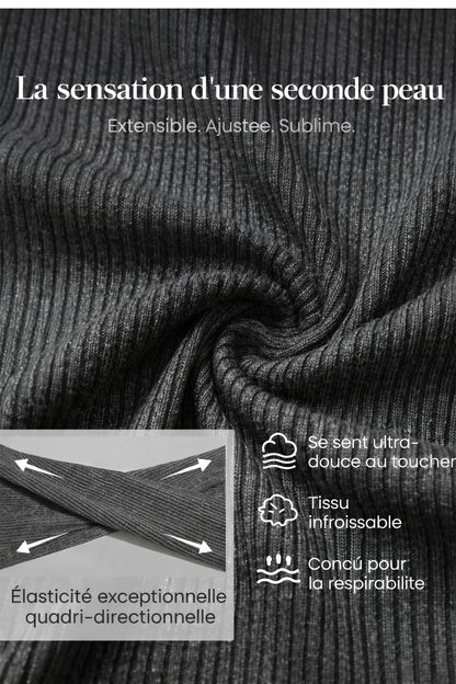 Luna | Robe sirène élégante à manches larges et fermeture éclair