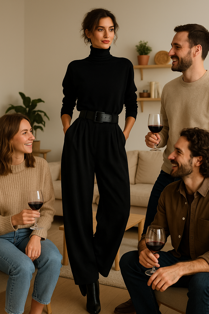 Juliet | Ensemble col roulé & pantalon élégance fluide