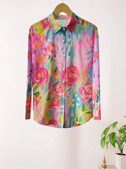 Harmonie Chic | Blouse Femme à Imprimé Vibrant