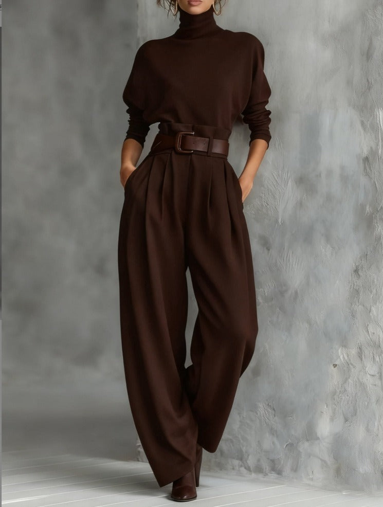 Juliet | Ensemble col roulé & pantalon élégance fluide