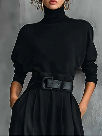 Juliet | Ensemble col roulé & pantalon élégance fluide