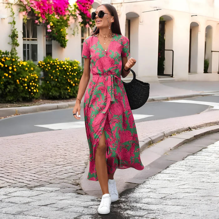 Élise | Robe fluide bohème en fleurs