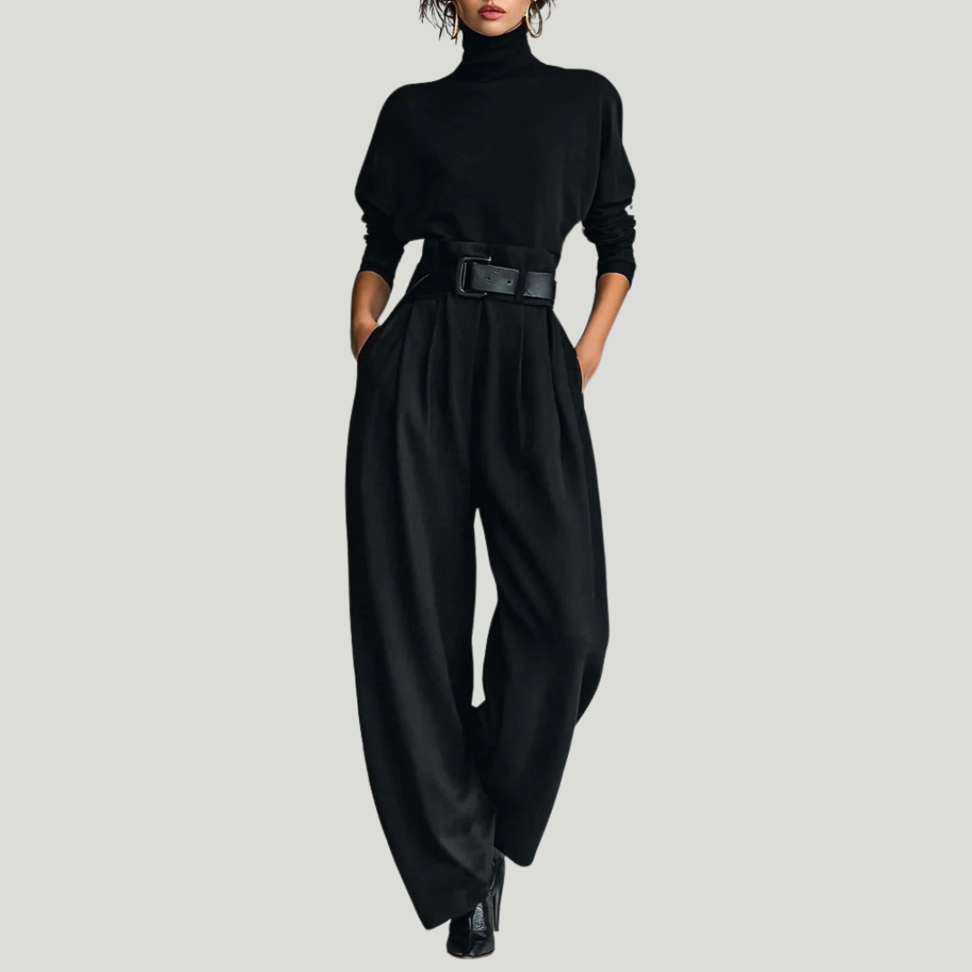 Juliet | Ensemble col roulé & pantalon élégance fluide