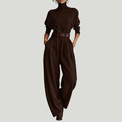 Juliet | Ensemble col roulé & pantalon élégance fluide
