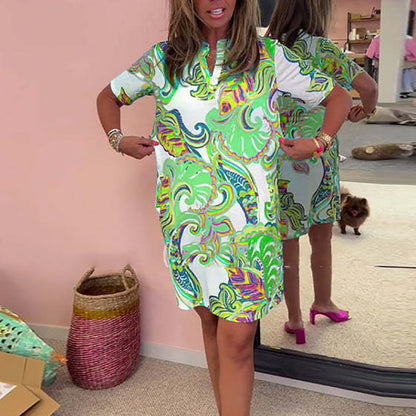 Tropical |Robe femme estivale à imprimé coloré