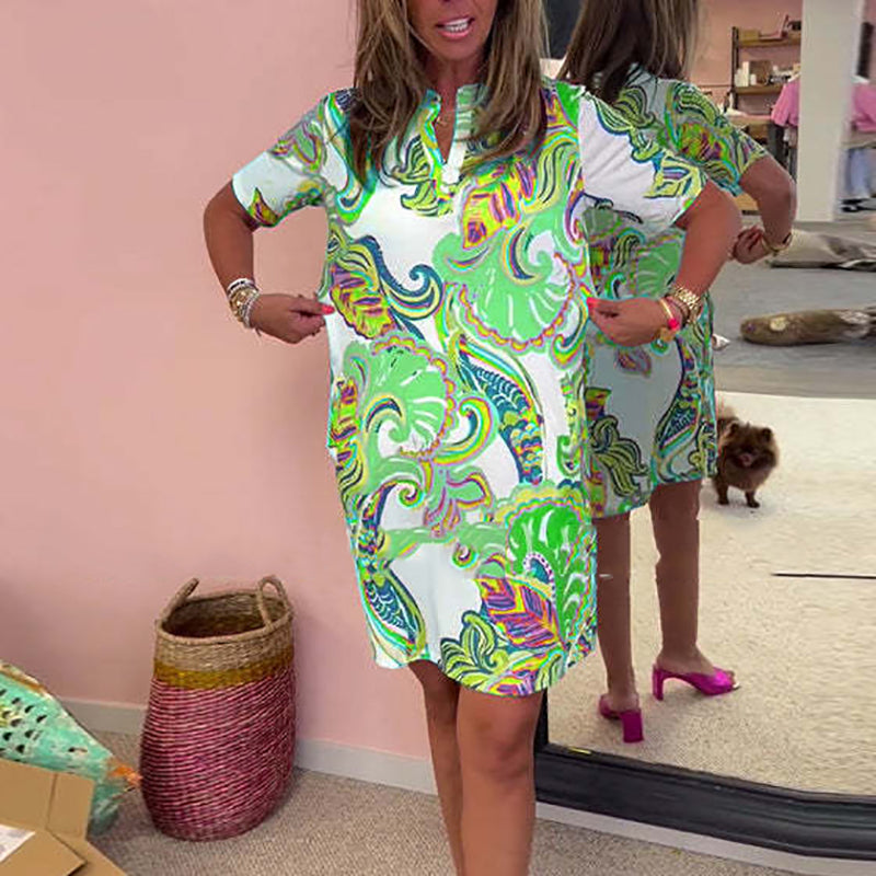 Tropical |Robe femme estivale à imprimé coloré