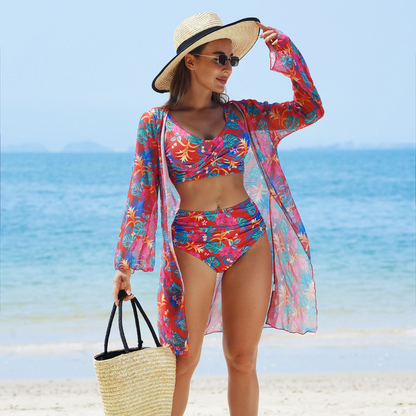 Élégance paradisiaque | Maillot de bain sexy 3 pièces