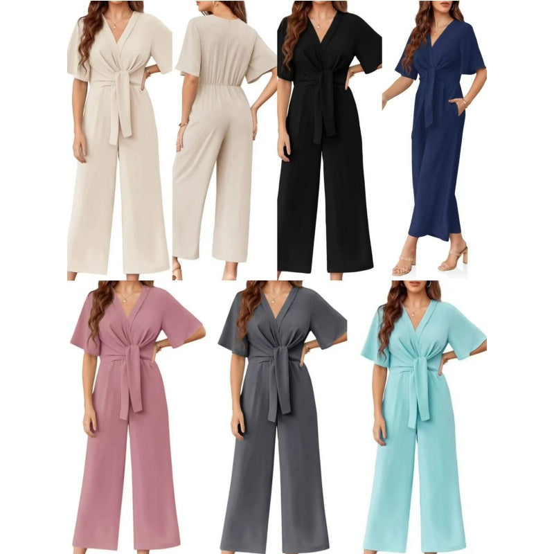 Amara Luxe | Combinaison femme à jambes larges