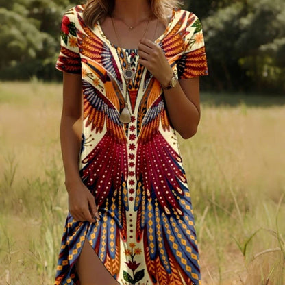 Véra | Robe vintage à manches courtes
