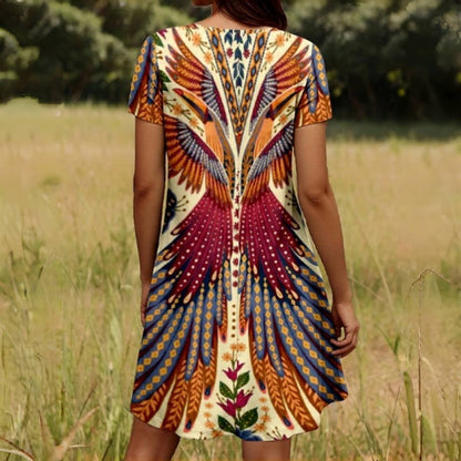 Véra | Robe vintage à manches courtes