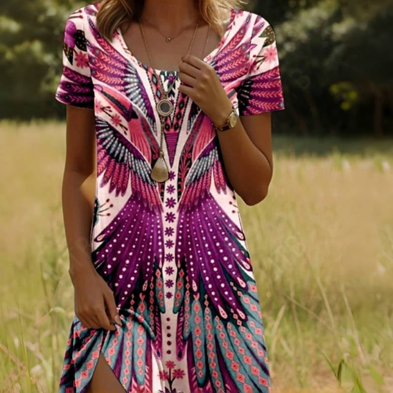 Véra | Robe vintage à manches courtes