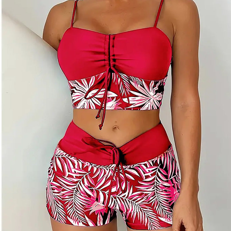 Jungle Élégante | Ensemble Crop Top et Short
