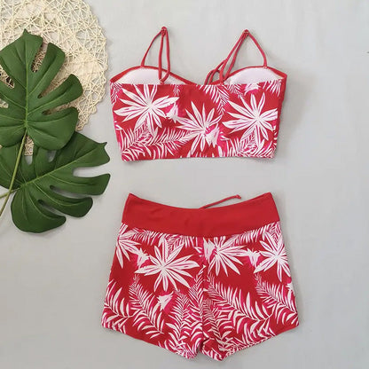 Jungle Élégante | Ensemble Crop Top et Short