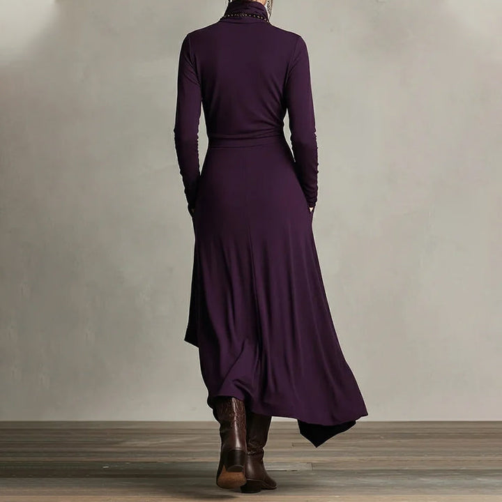 Nocturne |Robe longue asymétrique élégante pour femme