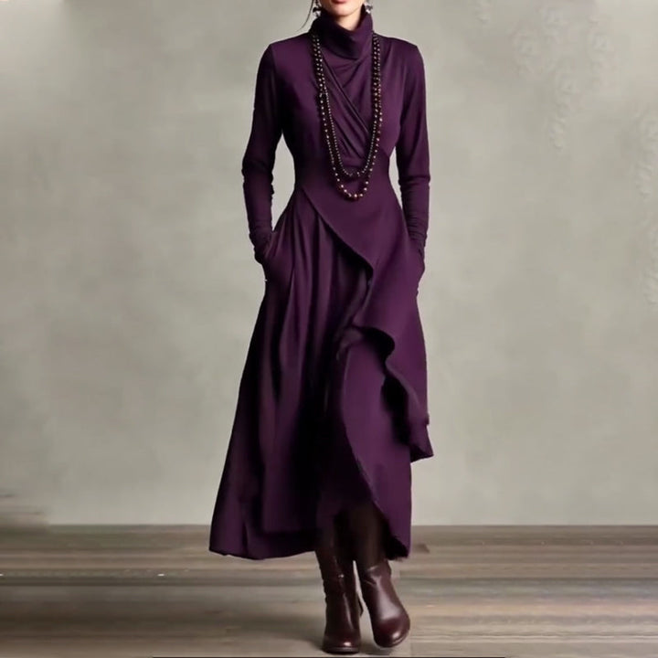 Nocturne |Robe longue asymétrique élégante pour femme