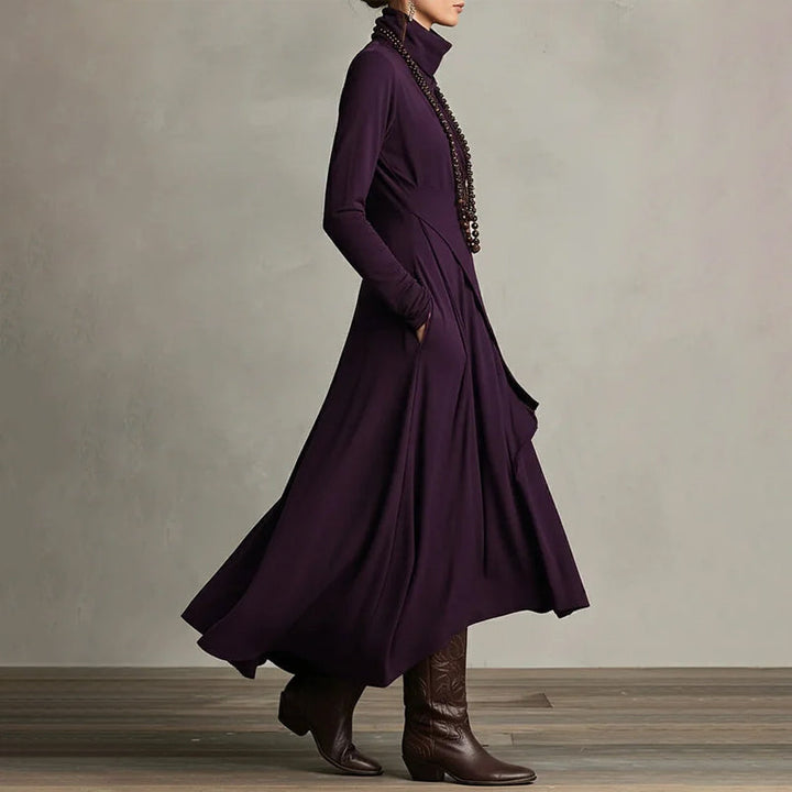 Nocturne |Robe longue asymétrique élégante pour femme