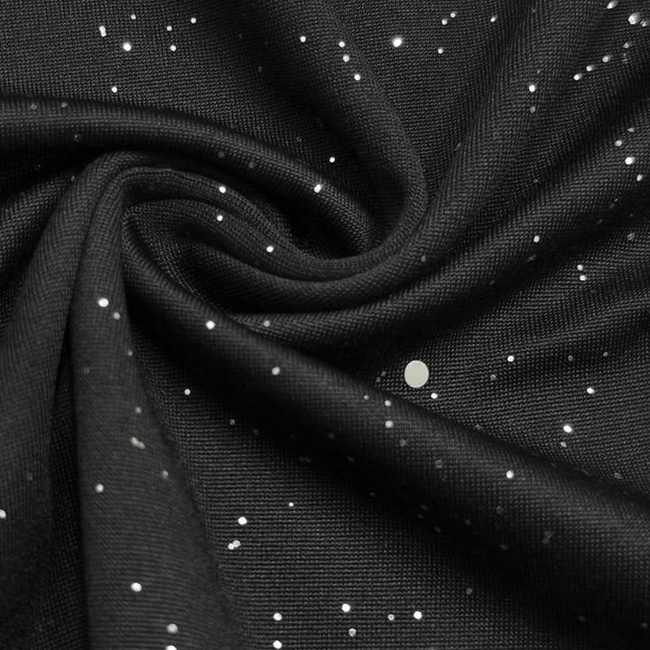 Luna Élégance  | Top femme chic en dentelle avec col épaules nues et finition scintillante