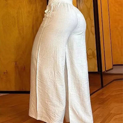 Clara Chic | pantalon large taille haute