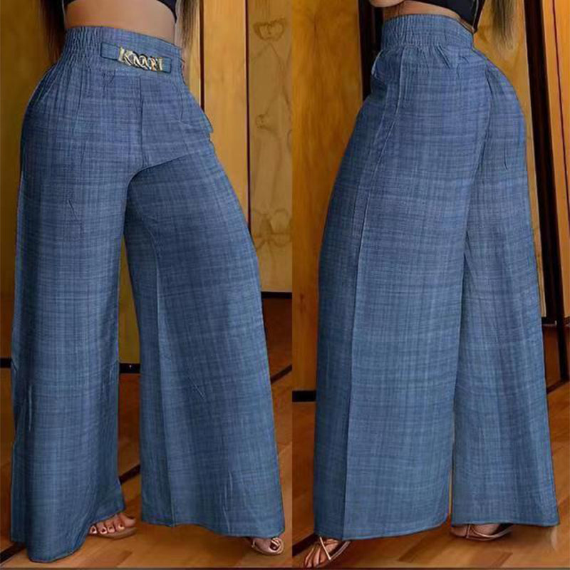 Clara Chic | pantalon large taille haute